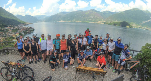 Team building bike sul Lago di Como